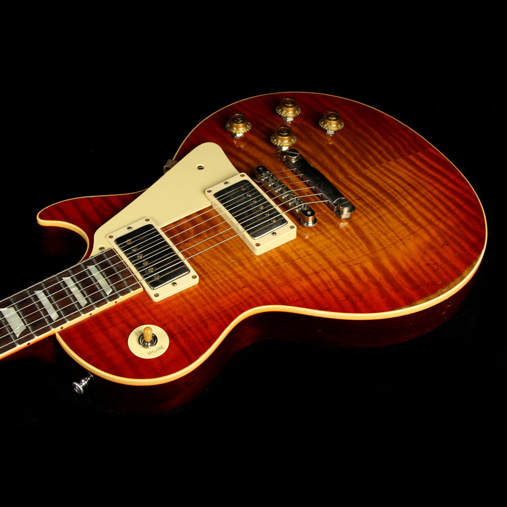 Used 2015 Gibson Custom Shop Music Zoo Exclusive Historic Select Roasted Reissue '59 Les Paul Electric Guitar Aged Washed Cherry — 6