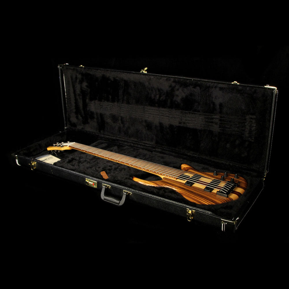 Used Tobias Killer B 6-String Electric Bass Guitar Natural Zebrawood — 5