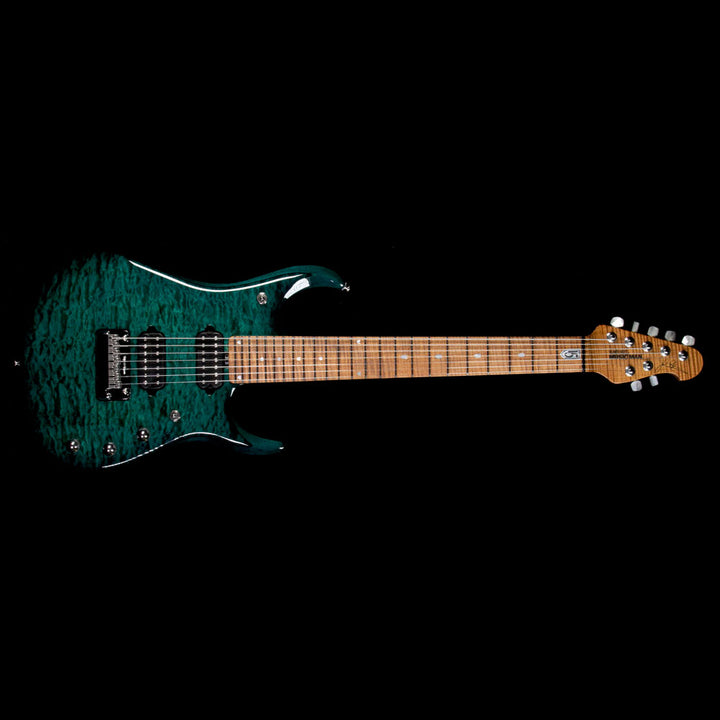 Ernie Ball Music Man JP15 John Petrucci 7-String Electric Guitar Quilt Top Teal