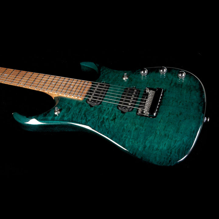 Ernie Ball Music Man JP15 John Petrucci 7-String Electric Guitar Quilt Top Teal