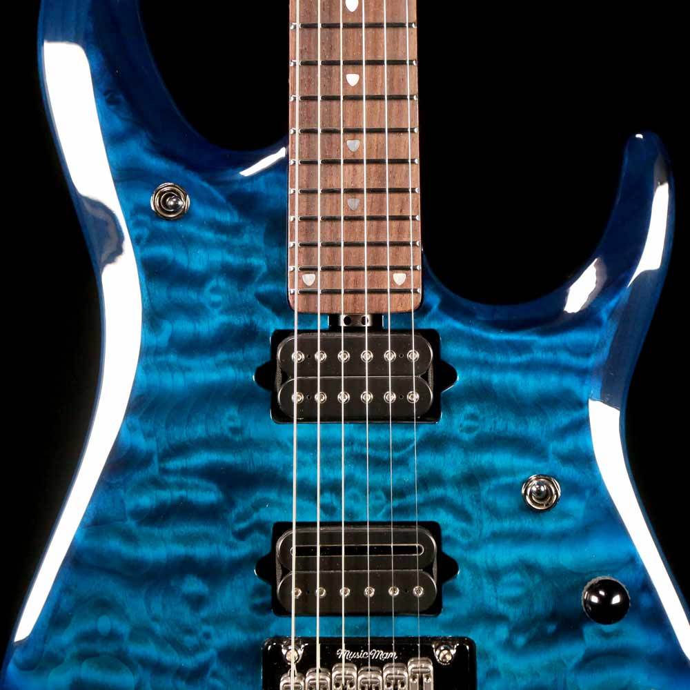 Ernie Ball Music Man BFR John Petrucci JP6 Balboa Blue Quilt — 7