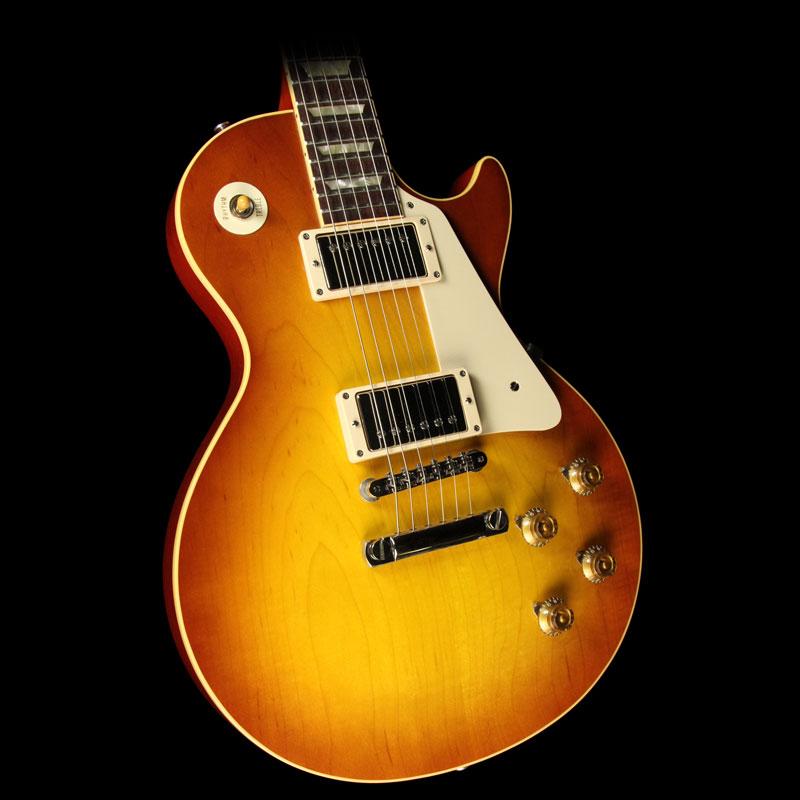 Used 2010 Gibson Custom 1958 Les Paul Reissue Electric Guitar Iced Tea — 1