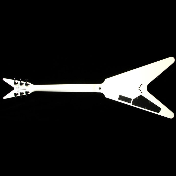 Used 2015 Dean Eric Peterson Old Skull V Electric Guitar Black White Skull Graphic