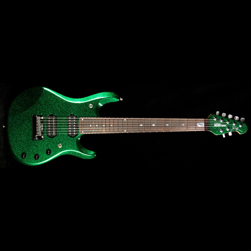 Used Ernie Ball Music Man JP7 John Petrucci Signature Guitar Emerald Green with Matching Headstock — 2