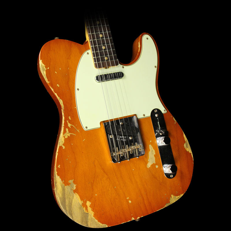 Fender Custom Shop 2017 Limited 1963 Telecaster Heavy Relic Electric Guitar Faded Violin Burst — 1
