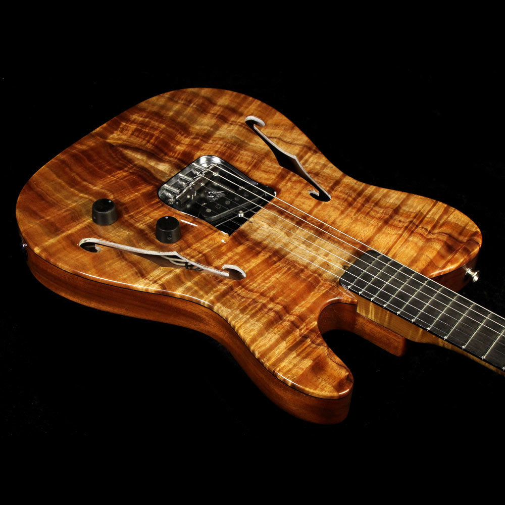 Fender Custom John Page Founders Design Double F-Hole Esquire Electric Guitar Natural — 6