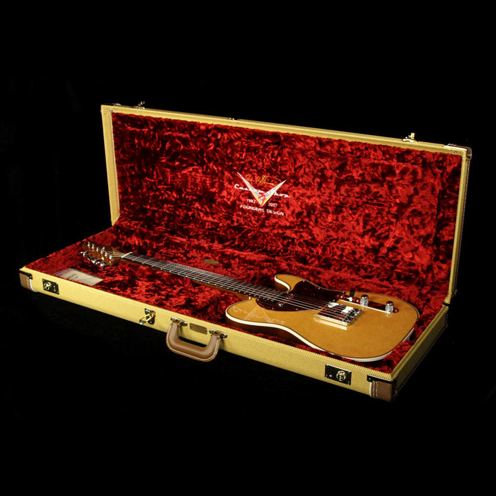 Fender Custom Shop Fred Stuart Founders Design Double Herringbone Telecaster Electric Guitar Natural