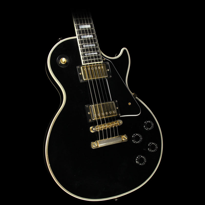 Used 2009 Gibson Custom Shop Les Paul Custom Electric Guitar Ebony — 1