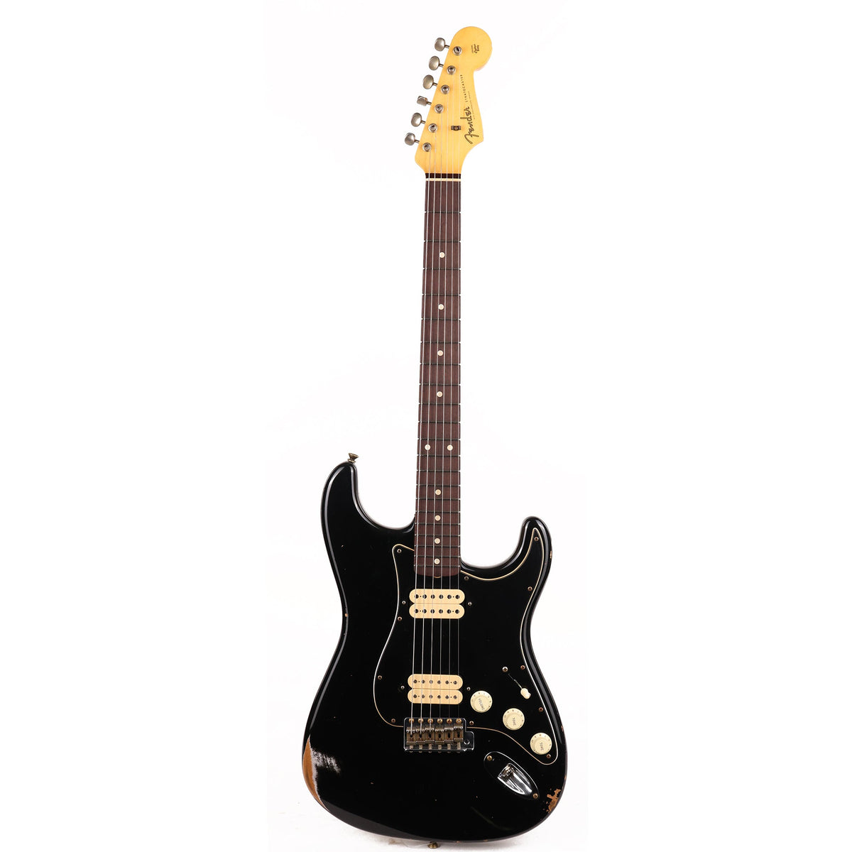 Fender Custom Shop Double Humbucker Stratocaster Relic Black — 2