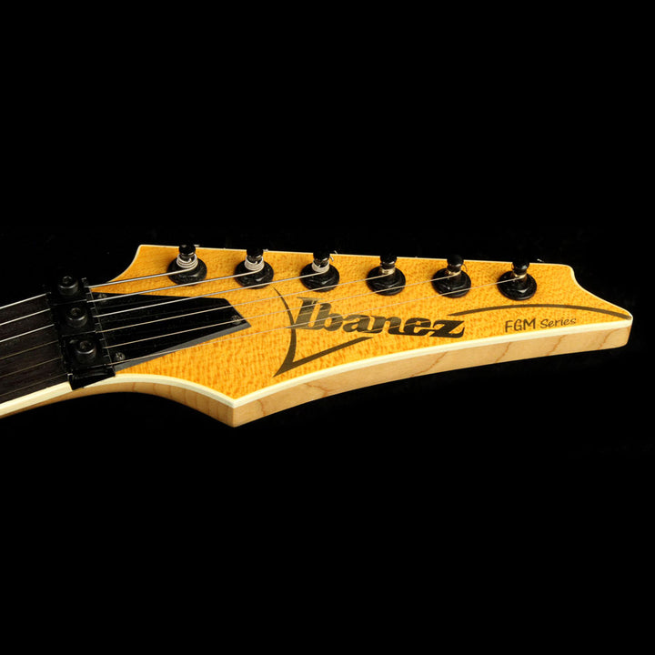 Used Ibanez FGM400QM Frank Gambale Signature Electric Guitar Blonde Amber