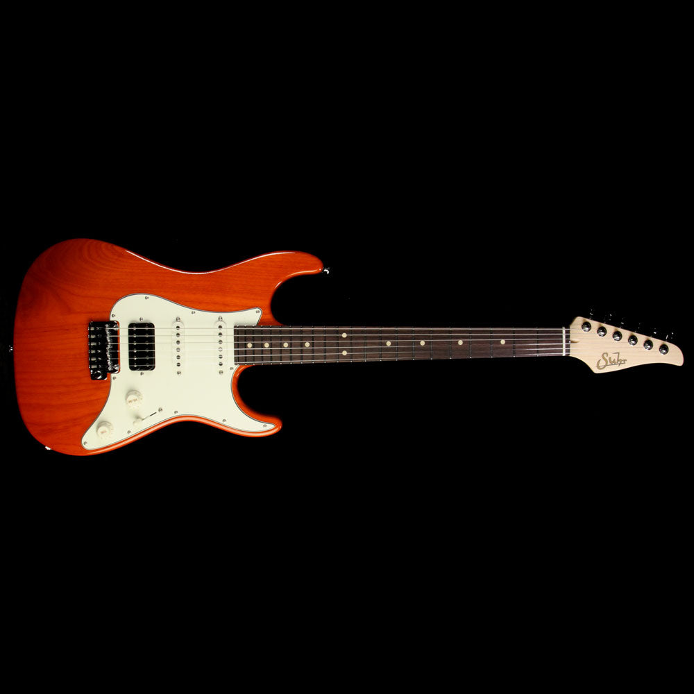 Used Suhr Throwback S2 Standard Pro Electric Guitar Trans Orange — 2