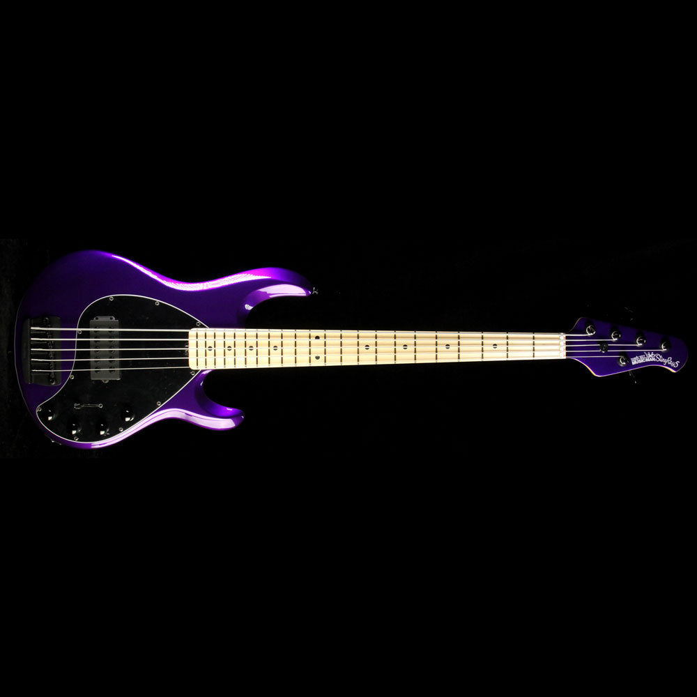 Ernie Ball Music Man Stingray 5-String Electric Bass Guitar Firemist Purple with Matching Headstock — 2