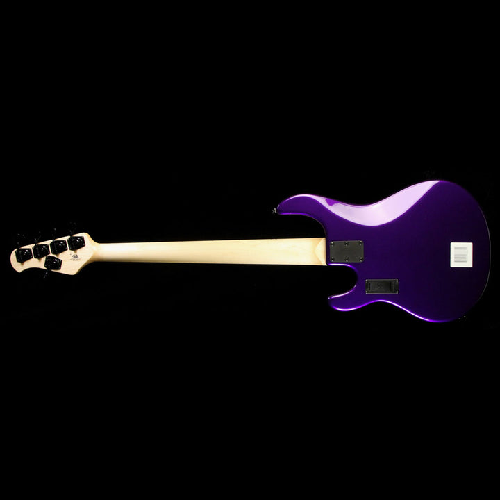 Ernie Ball Music Man Stingray 5-String Electric Bass Guitar Firemist Purple with Matching Headstock