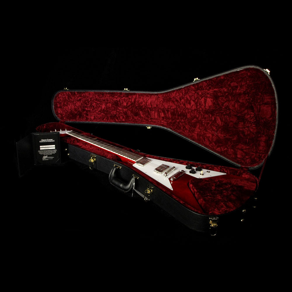 Used Gibson Custom Shop Flying V Custom Electric Guitar Cherry Gloss — 5