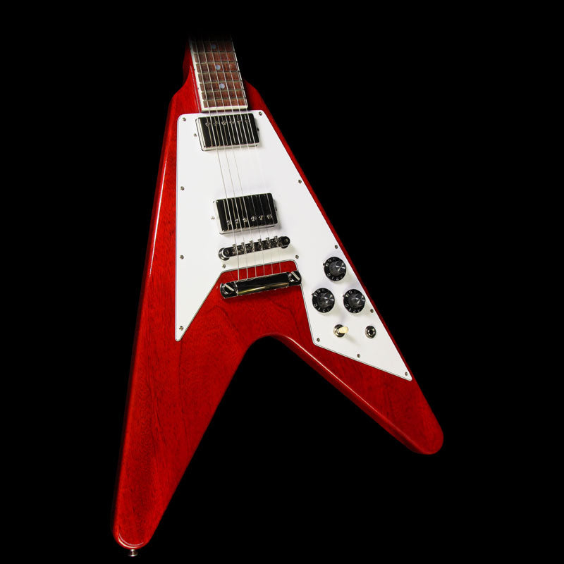 Used Gibson Custom Shop Flying V Custom Electric Guitar Cherry Gloss — 1