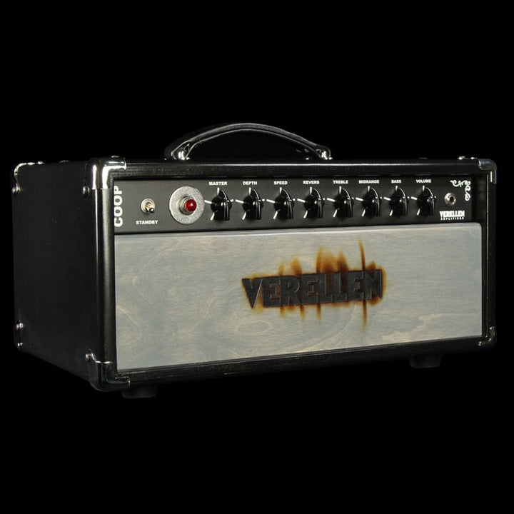 Verellen Coop Guitar Head Amplifier Black and Gray Stain with Tremolo