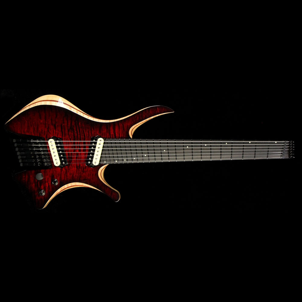 Used Skervesen Shoggie 7 Multi-Scale 7-String Electric Guitar Black Burst — 2