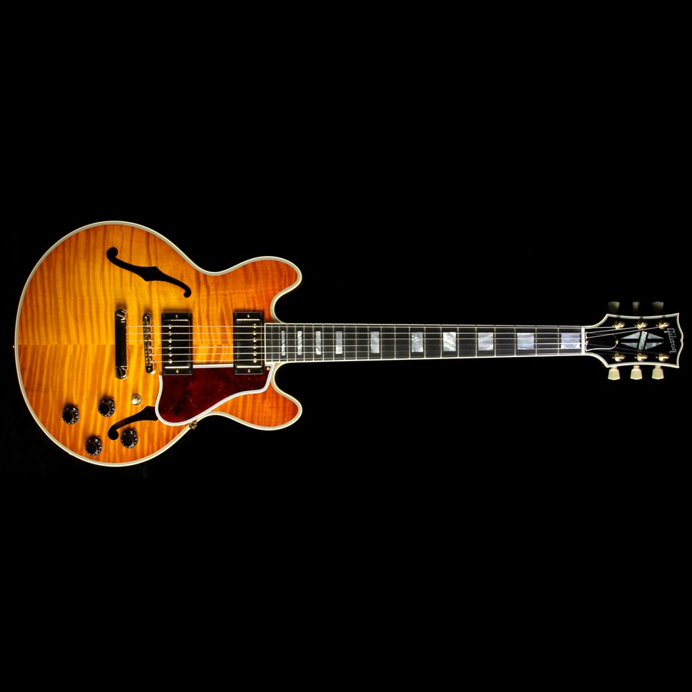Used 2014 Gibson Custom Shop CS-356 Electric Guitar Honey Amber — 2