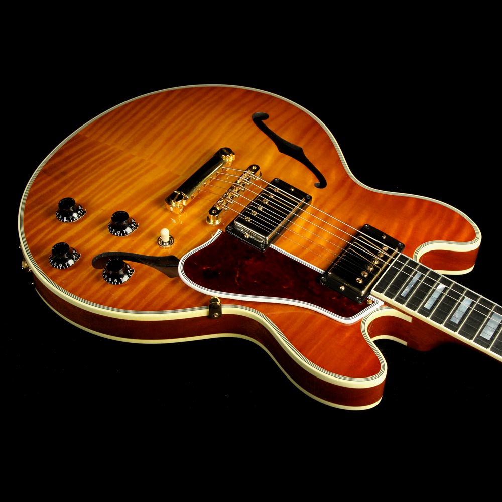 Used 2014 Gibson Custom Shop CS-356 Electric Guitar Honey Amber — 6