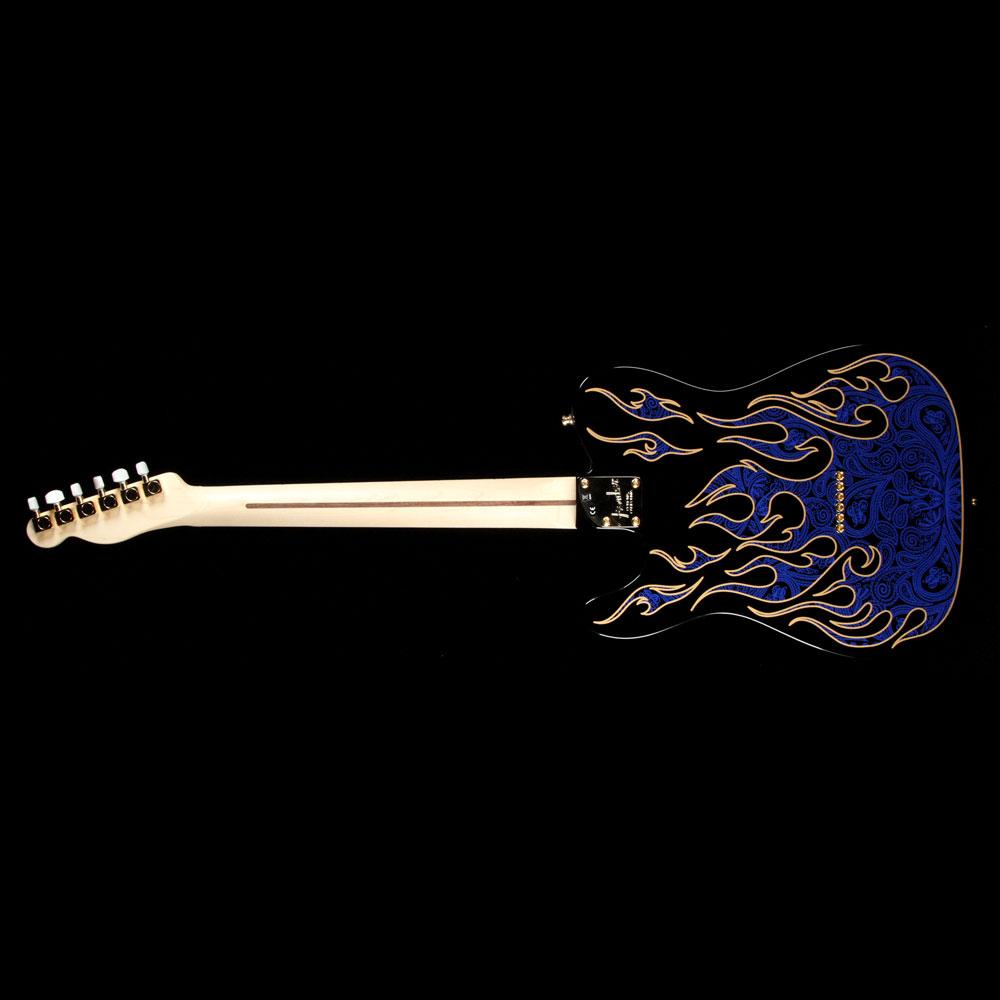 Fender James Burton Telecaster Electric Guitar Blue Paisley Flames