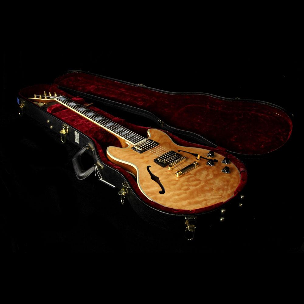 Used 2010 Gibson Custom Shop CS-356 Quilt Top Electric Guitar Natural — 5