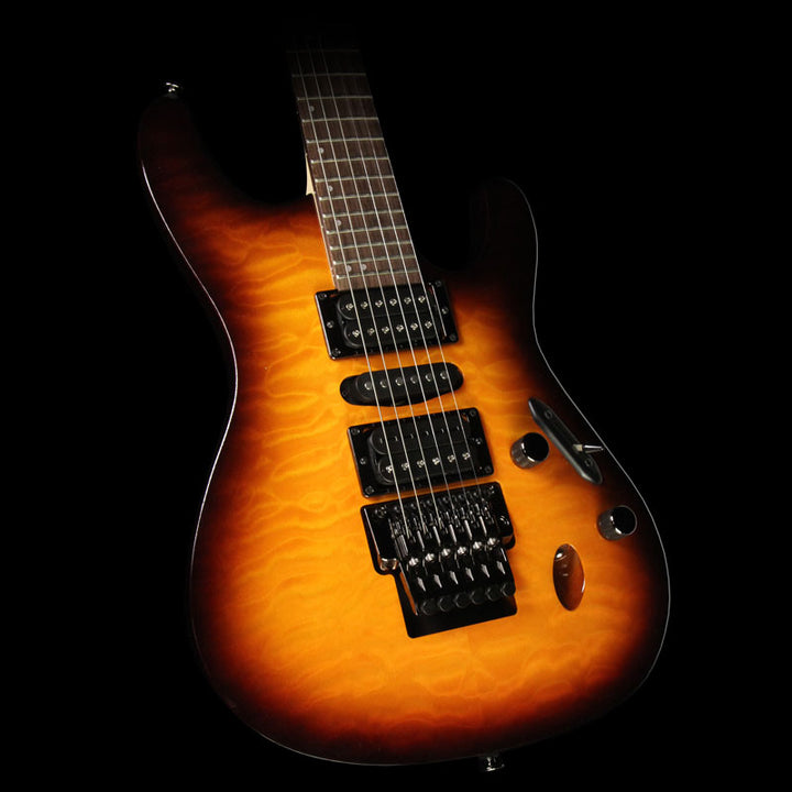 Used 2015 Ibanez S5570Q Prestige S-Series Electric Guitar Regal Brown Burst