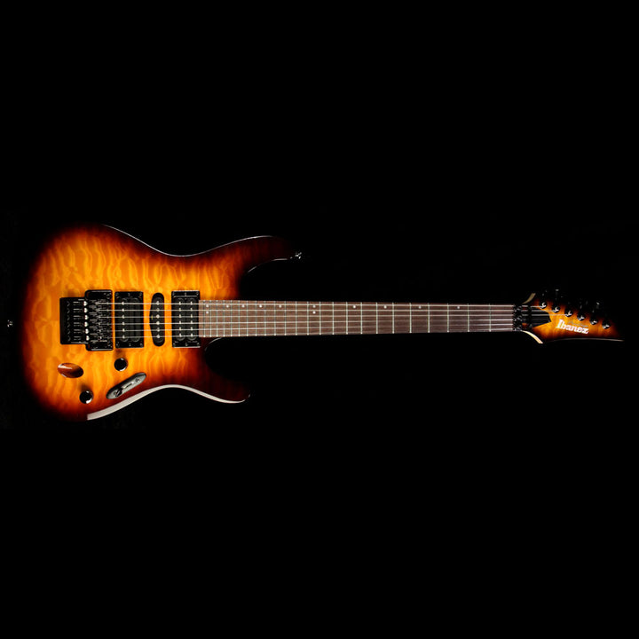 Used 2015 Ibanez S5570Q Prestige S-Series Electric Guitar Regal Brown Burst