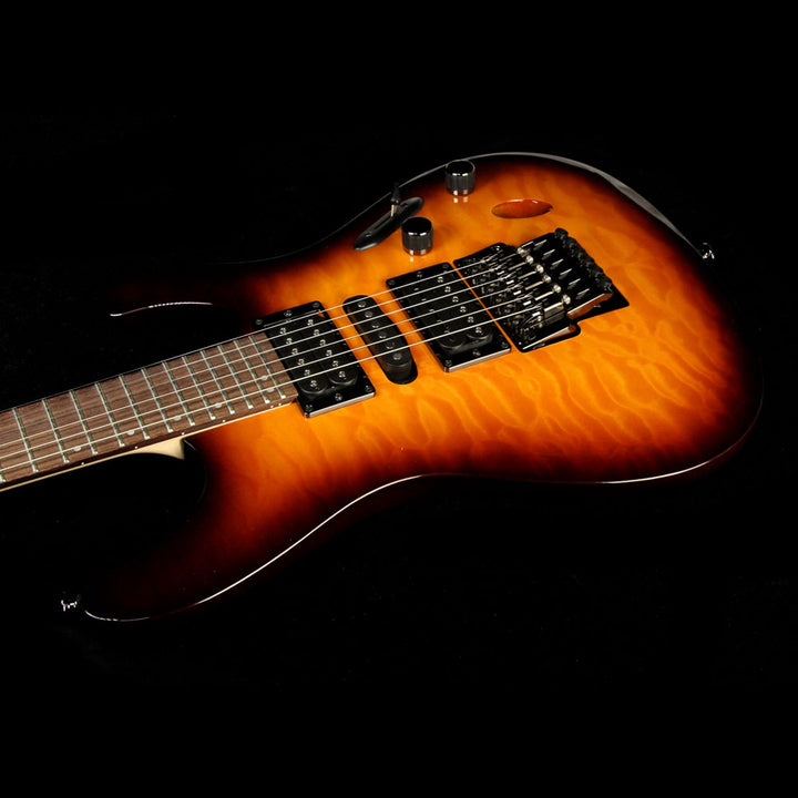 Used 2015 Ibanez S5570Q Prestige S-Series Electric Guitar Regal Brown Burst