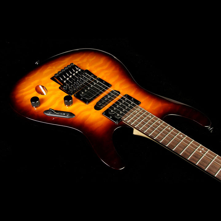 Used 2015 Ibanez S5570Q Prestige S-Series Electric Guitar Regal Brown Burst