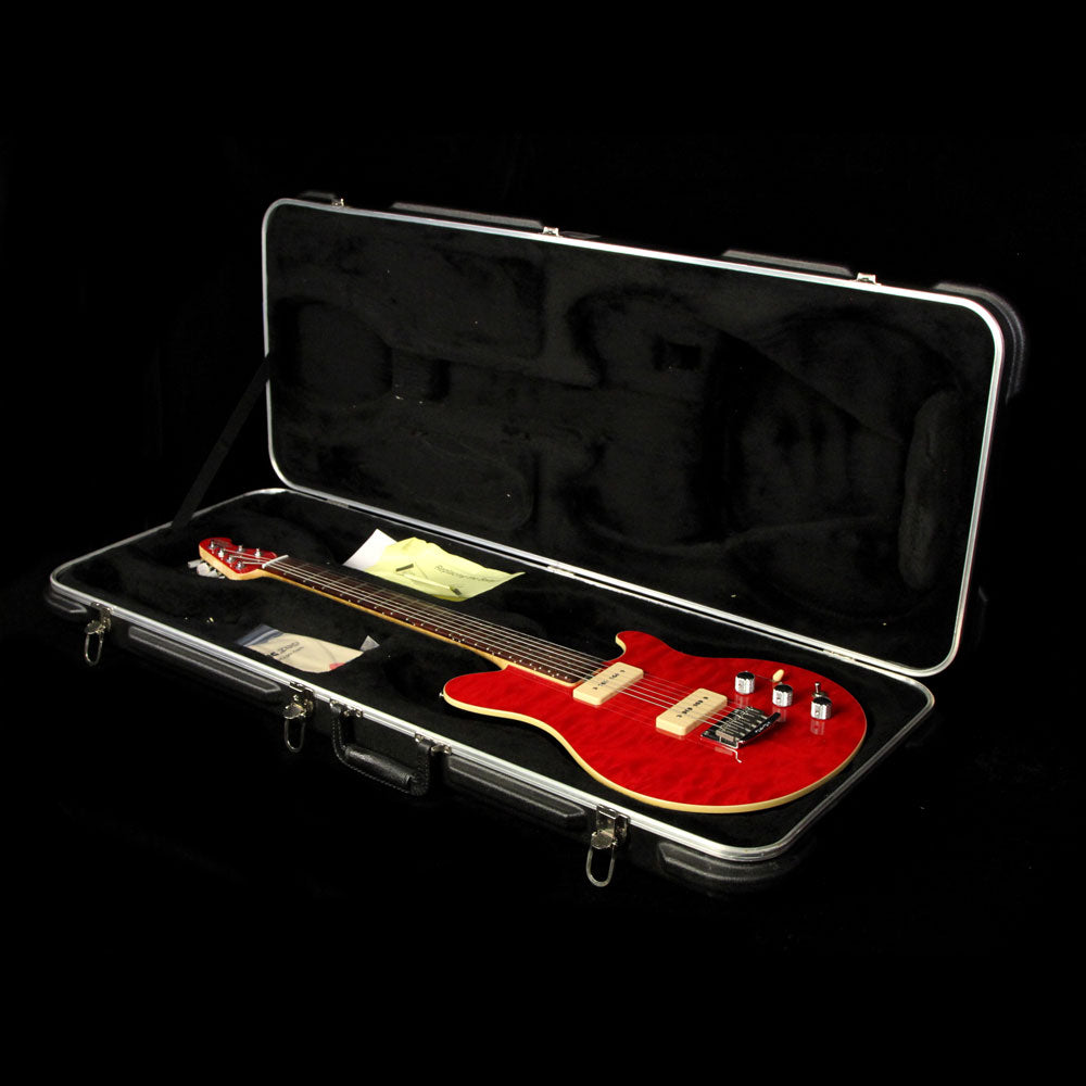 Used Ernie Ball Music Man Axis Super Sport Electric Guitar Trans Red — 8