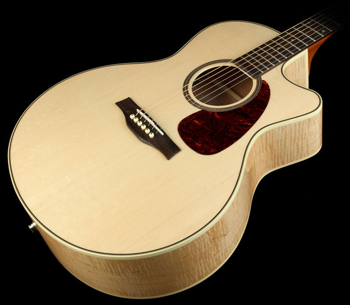 Used Seagull Performer Cutaway Mini Jumbo Flame Maple QI Acoustic Guitar