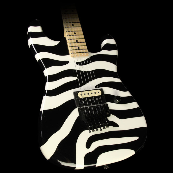 Used 2008 Charvel Custom Shop San Dimas Electric Guitar Dan Lawrence Custom Zebra Stripe