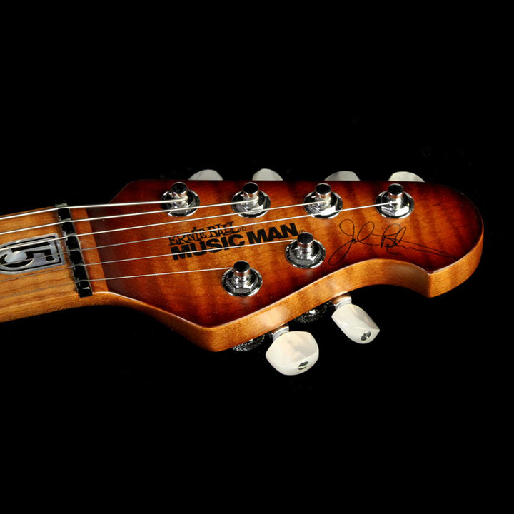 Used 2016 Ernie Ball Music Man John Petrucci JP15 Electric Guitar Quilt Top Sahara Burst