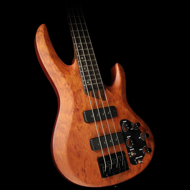 Used ESP LTD B-1004SE Bubinga 4-String Electric Bass Natural Satin