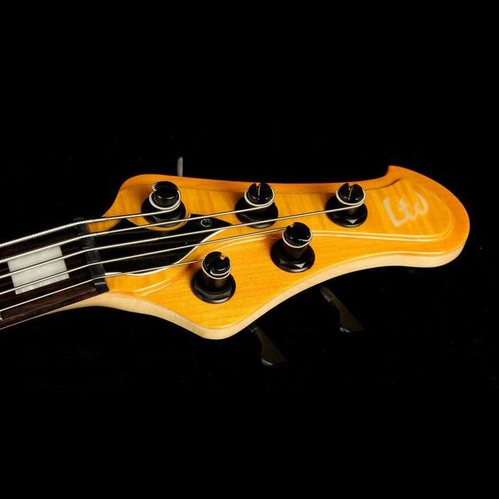 Used ESP LTD Stream-1005 5-String Electric Bass Guitar Honey Natural