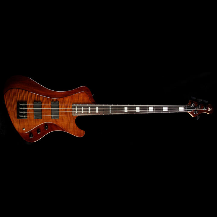 Used ESP LTD Stream-1004 4-String Electric Bass Guitar Walnut Brown