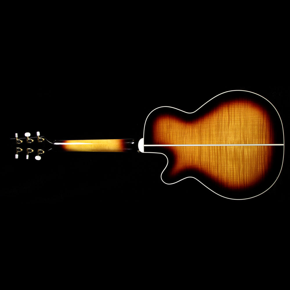 Used Takamine  EF450C-TT Acoustic Guitar Transparent Black Burst — 3