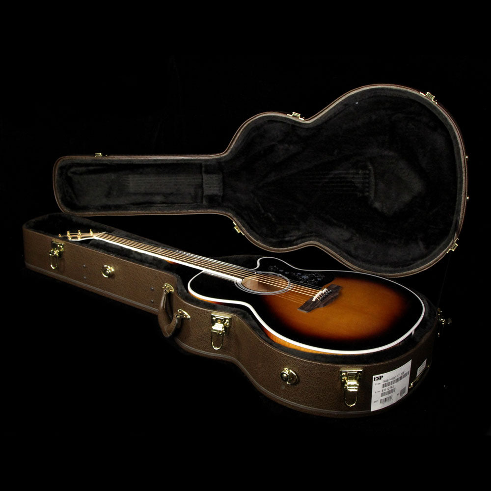 Used Takamine  EF450C-TT Acoustic Guitar Transparent Black Burst — 5