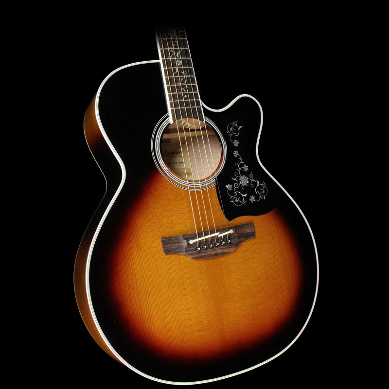 Used Takamine  EF450C-TT Acoustic Guitar Transparent Black Burst — 1