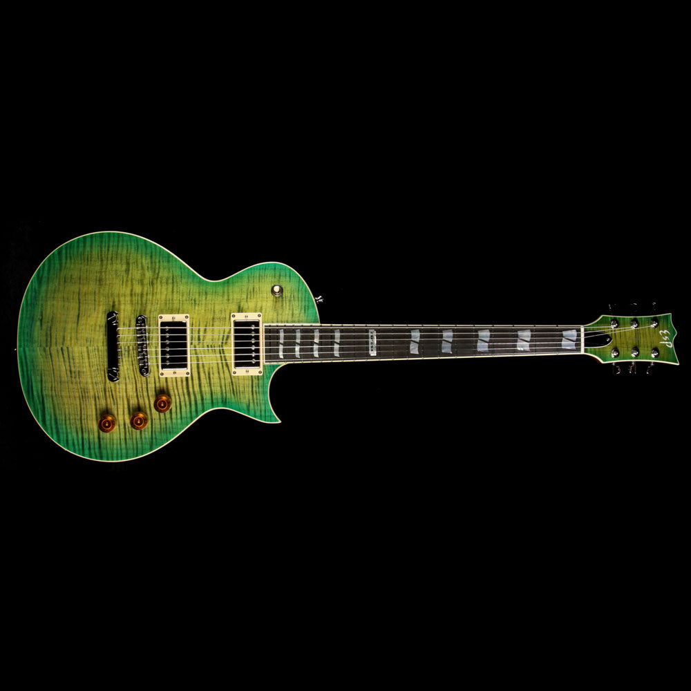 ESP USA Eclipse Electric Guitar Lime Burst — 2