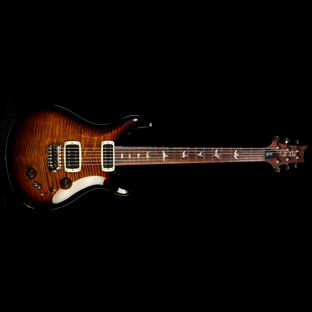 Used Paul Reed Smith 408 Ten-Top Electric Guitar Black Gold Wrap — 2