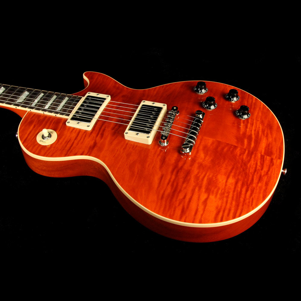 Used 2012 Gibson Custom Shop Les Paul Standard Electric Guitar Transparent Orange — 5
