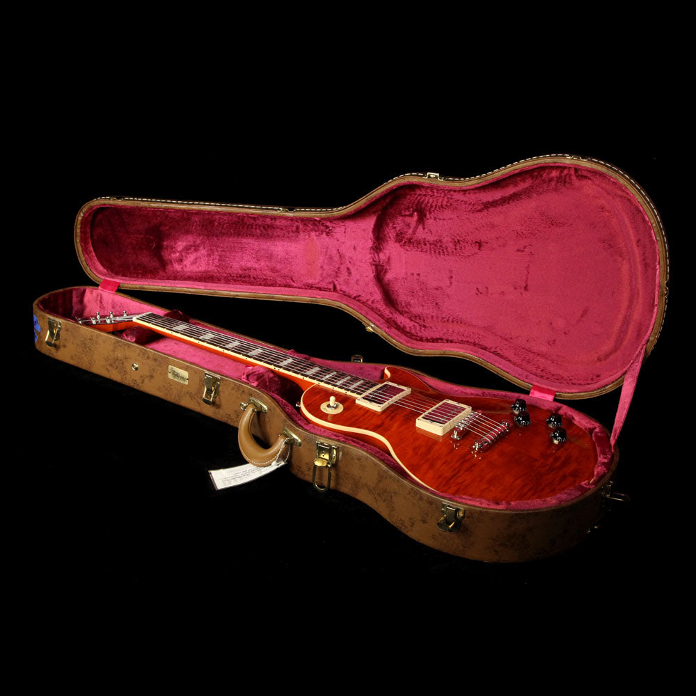 Used 2012 Gibson Custom Shop Les Paul Standard Electric Guitar Transparent Orange — 8