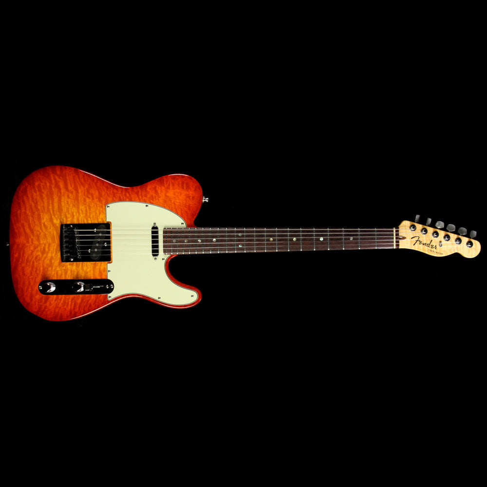 Used 2012 Fender Custom Shop Deluxe Telecaster Electric Guitar Cherry Sunburst — 2