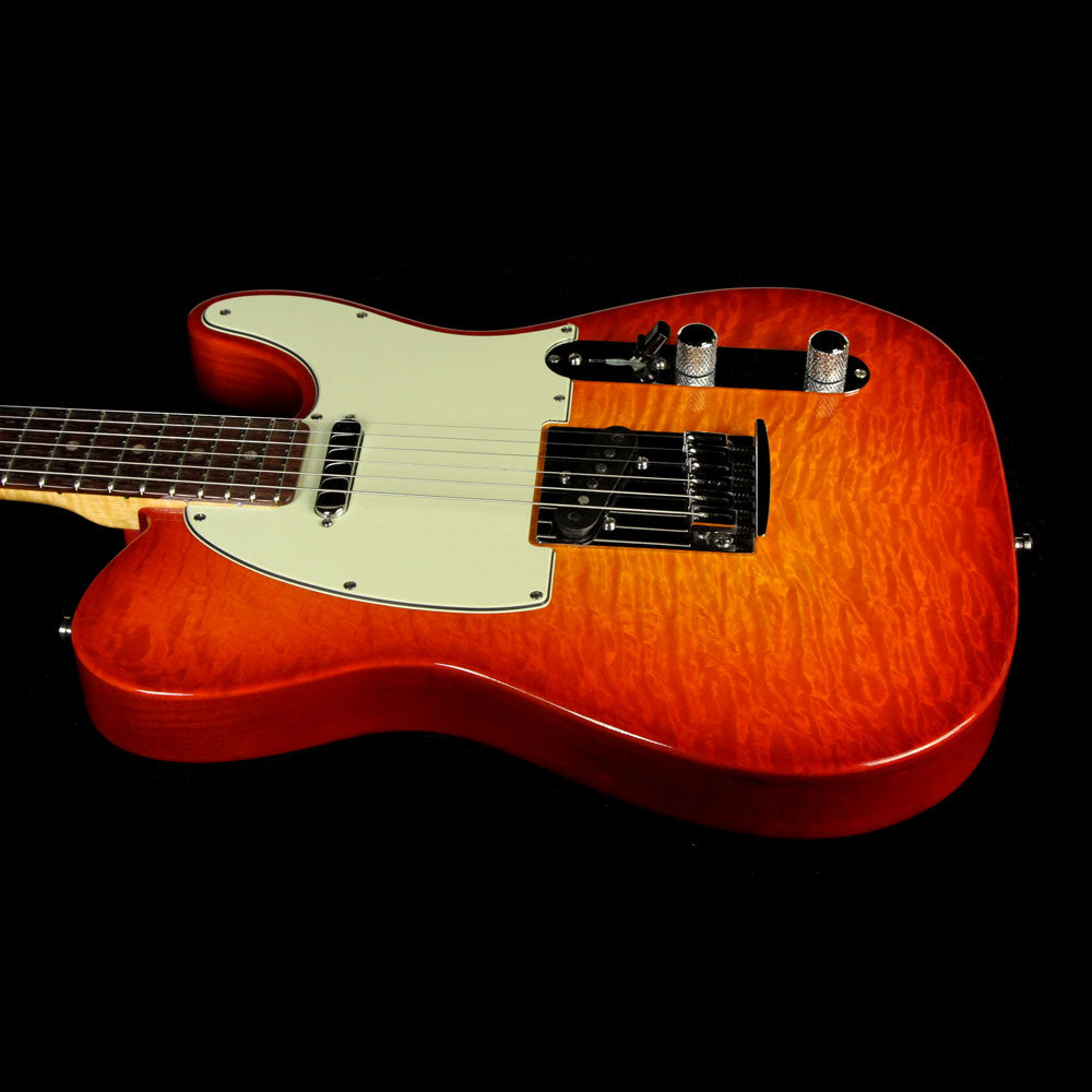 Used 2012 Fender Custom Shop Deluxe Telecaster Electric Guitar Cherry Sunburst — 5