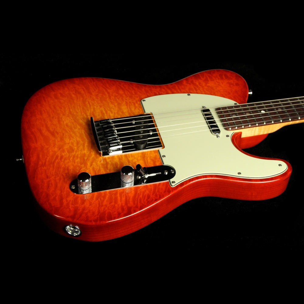 Used 2012 Fender Custom Shop Deluxe Telecaster Electric Guitar Cherry Sunburst — 6