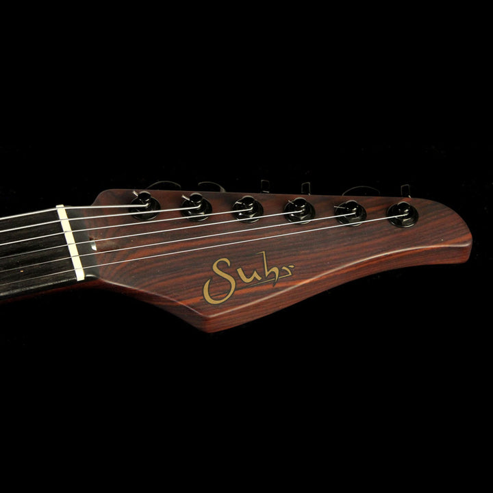 Used 2014 Suhr Modern Basswood/Burl Maple Electric Guitar Faded Transparent Green Burst