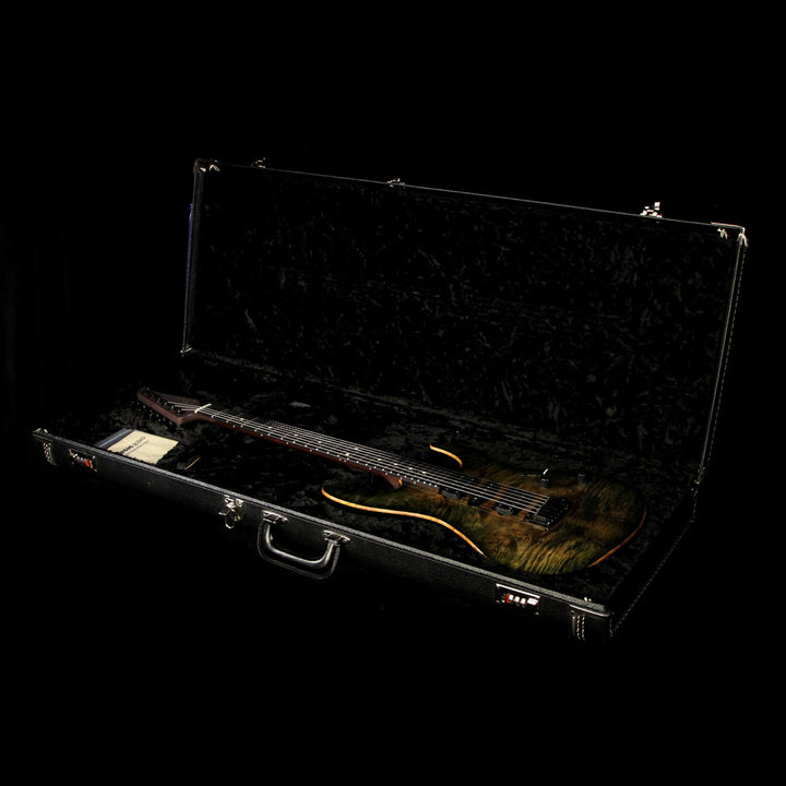 Used 2014 Suhr Modern Basswood/Burl Maple Electric Guitar Faded Transparent Green Burst