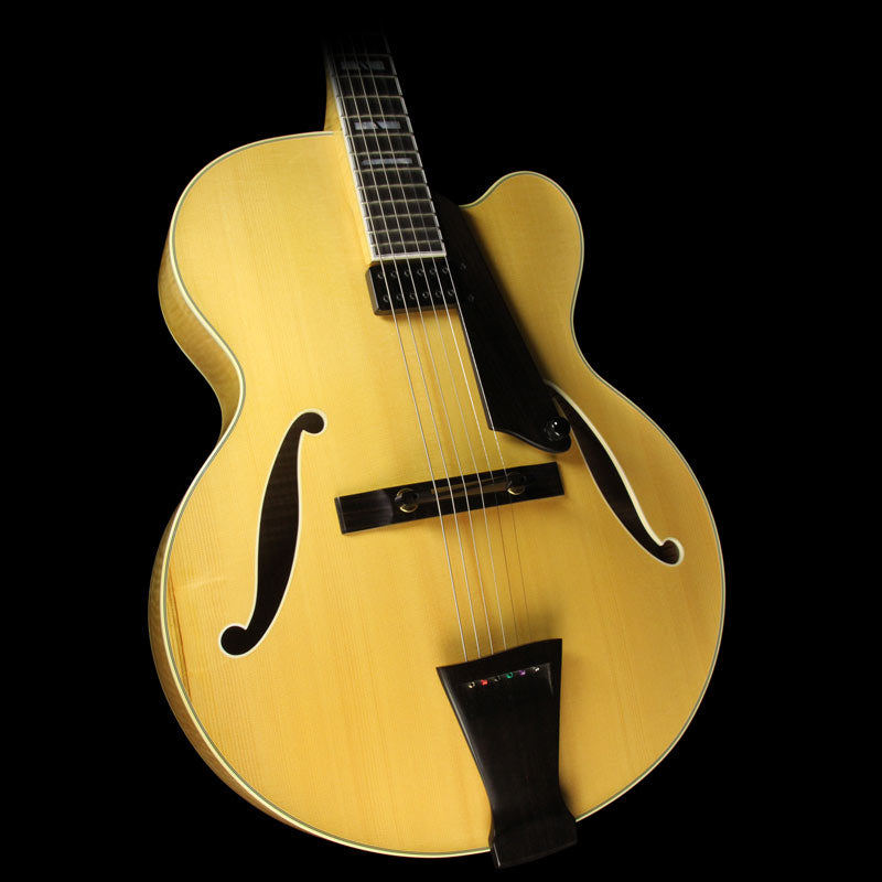 Used Trenier Model 17 Archtop Electric Guitar Natural — 1