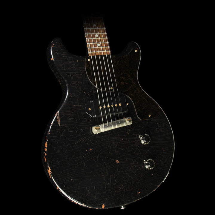 Used 2017 Gibson Custom Shop Collectors Choice #19 Dave Hinson 1959 Les Paul Junior Doublecut Electric Guitar Aged Ebony